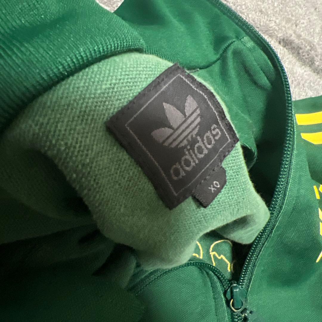 adidas ブラジル代表ジャケット 緑　　ジャージ　古着　サッカー　フットサル