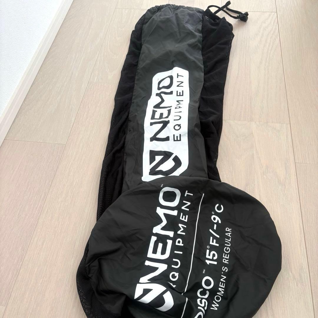 【美品】NEMO ニーモ　DISCO15 Women's レギュラー 寝袋
