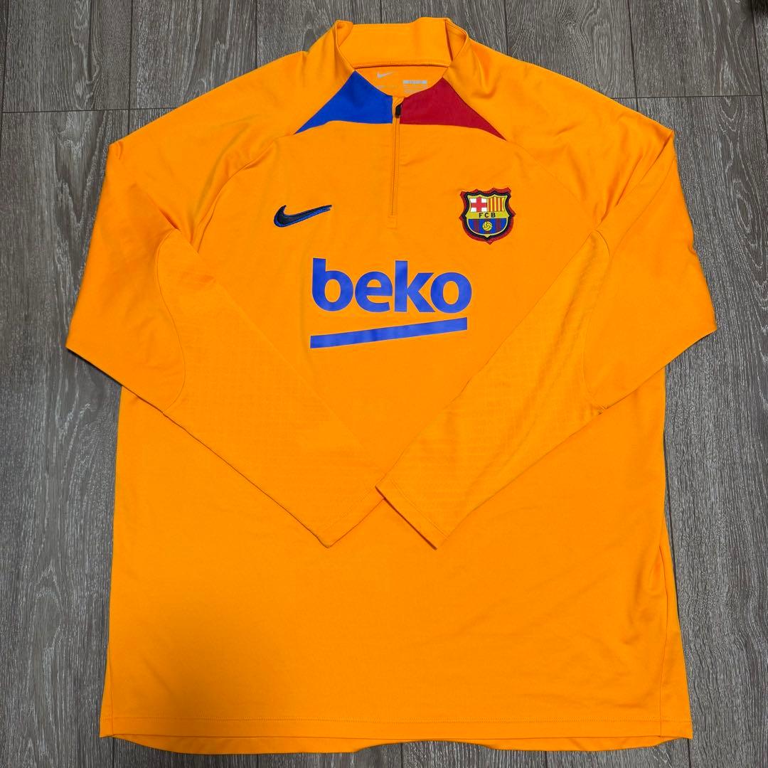 超美品 Nike FC バルセロナ 選手着用 トレーニングジャージ 上下セット