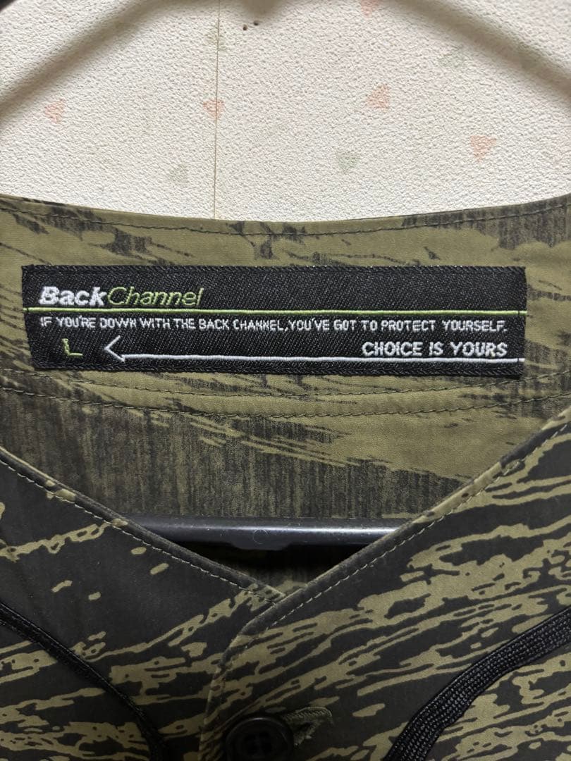 Back Channel 迷彩柄 baseball Tシャツ