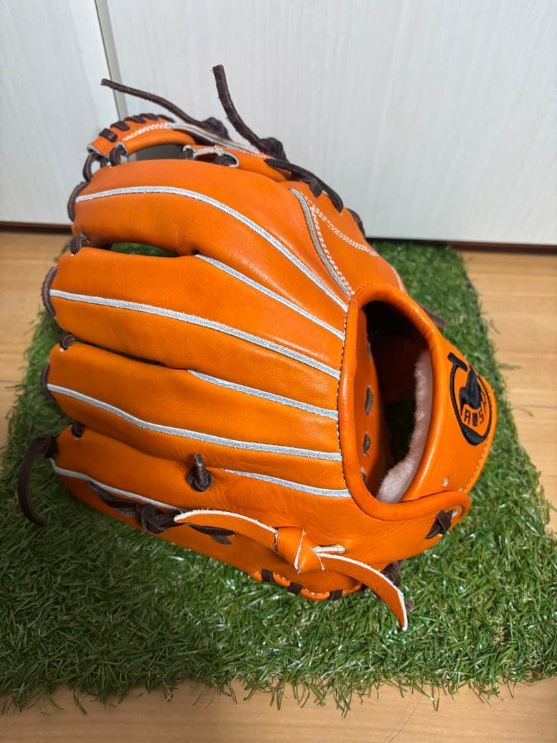 硬式用　日本製　ジュテルレザー　CAWS カウズ　内野手　リアルフォーム型付け