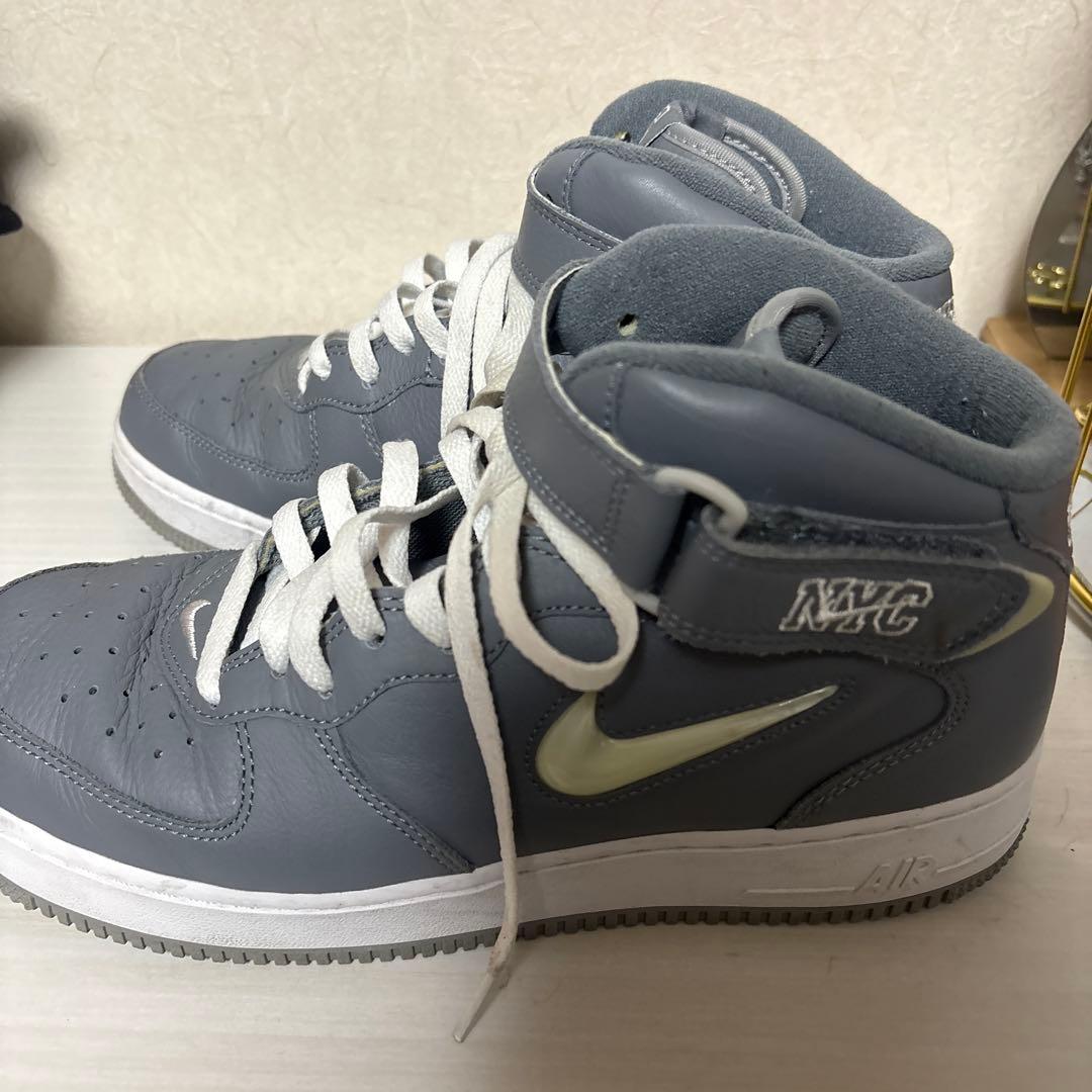 シューズ(男性用) NIKE 2021 AIR FORCE1 MID QS NYC 27.5cm
