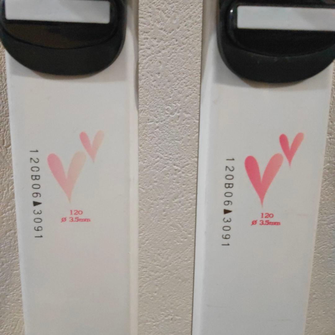 子供用スキーセット 板120 ブーツ23.0(ヘルメットは付きません)