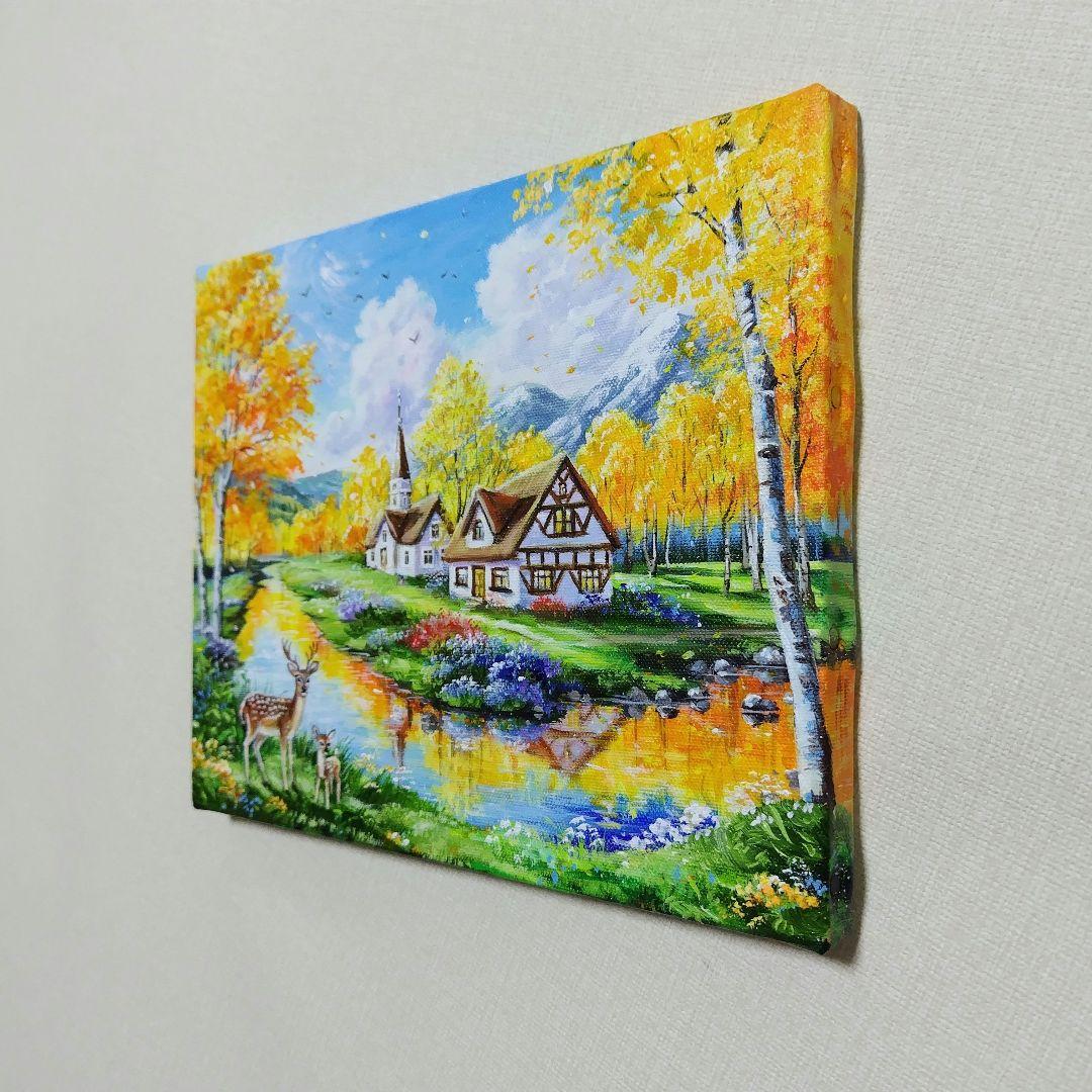 a*k様 【秋の到来】アクリル画 F3 風景画 絵画