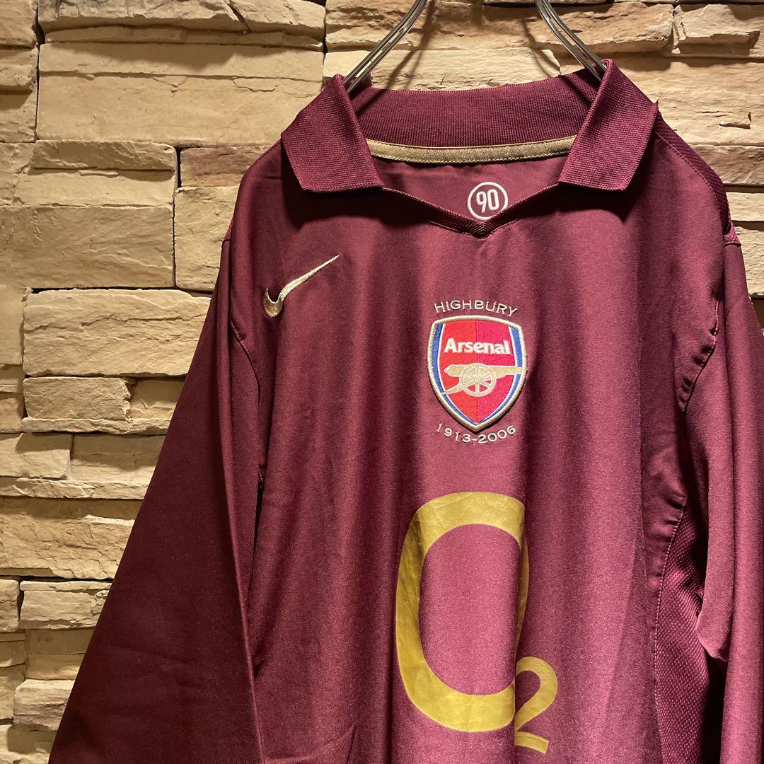 【期間限定】NIKE×アーセナル/05-06/長袖ユニフォーム/モロッコ製/M
