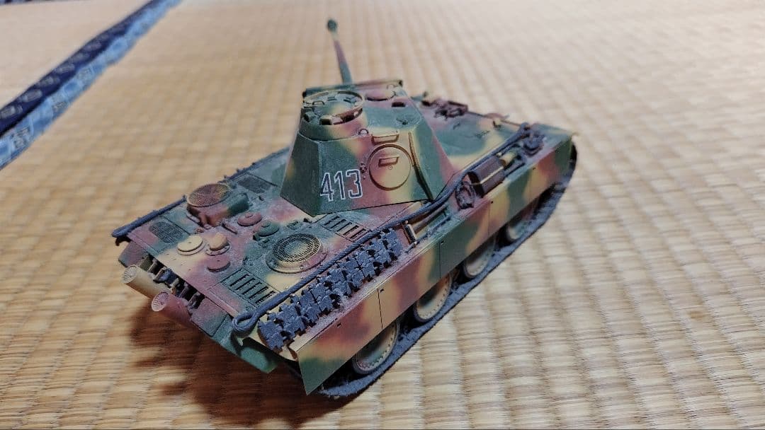 戦車モデル 1/35 迷彩塗装 パンサー タミヤ、プロ製 緻密な造り込み