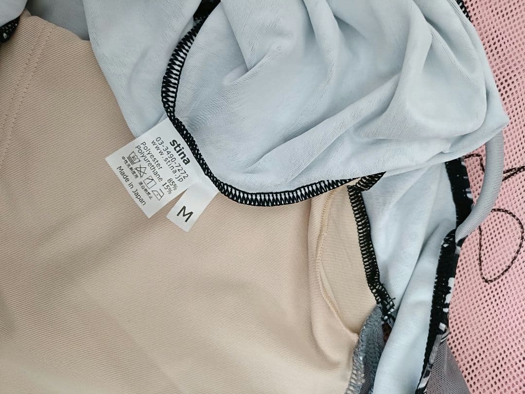 新品　stina　スティナ　Mサイズ　半袖　キャプスリーブ　タイプP　花柄