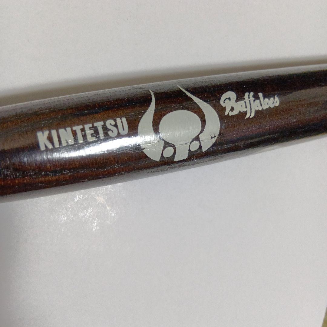 レア　近鉄バッファローズ#11 野茂英雄 プリントサイン 木製ミニバット　未開封
