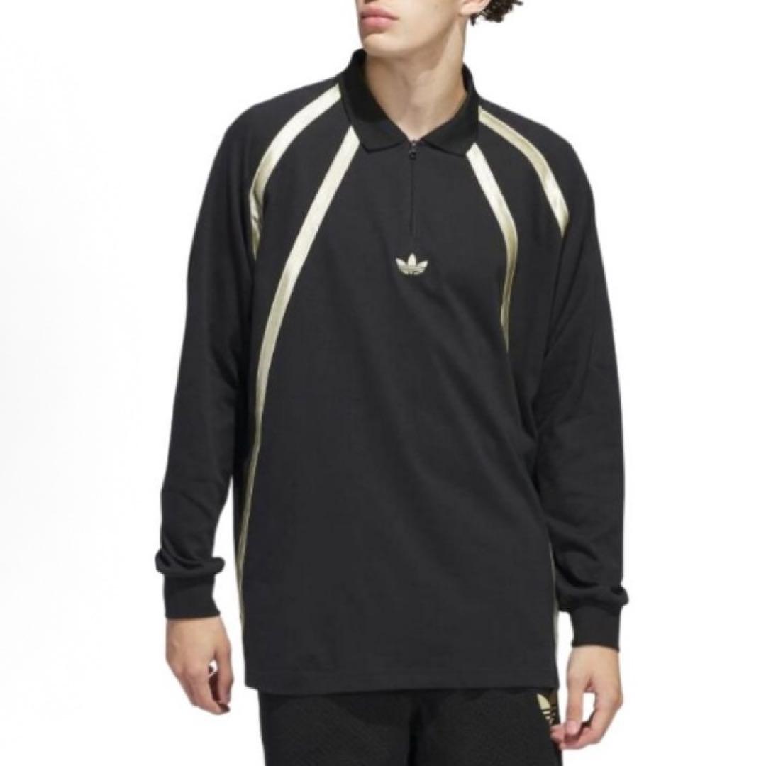 海外限定XL ADIDAS ラグビー ポロTシャツブラック　IR6377