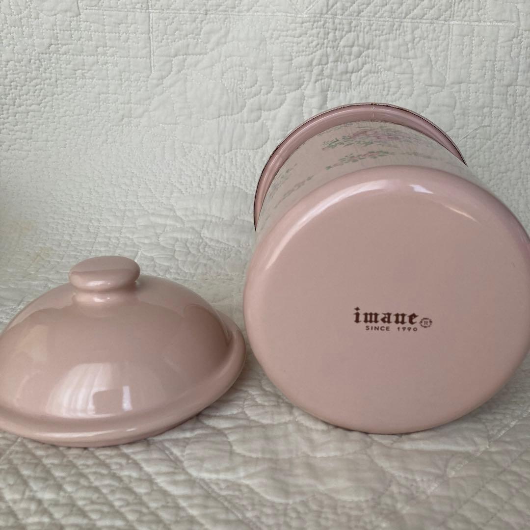 イマン　マリアローズ琺瑯キャニスター3個セット美品