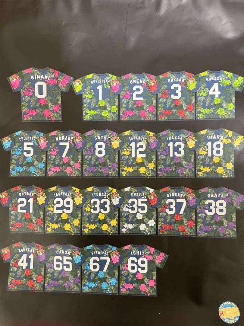 阪神タイガース2026春季シークレットキャンプTシャツ中野拓夢選手#7