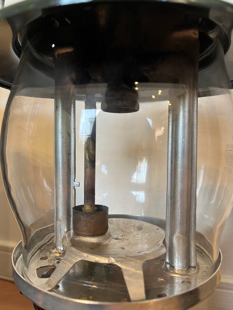 コールマン　灯油ランタン グリーン 付属品あり