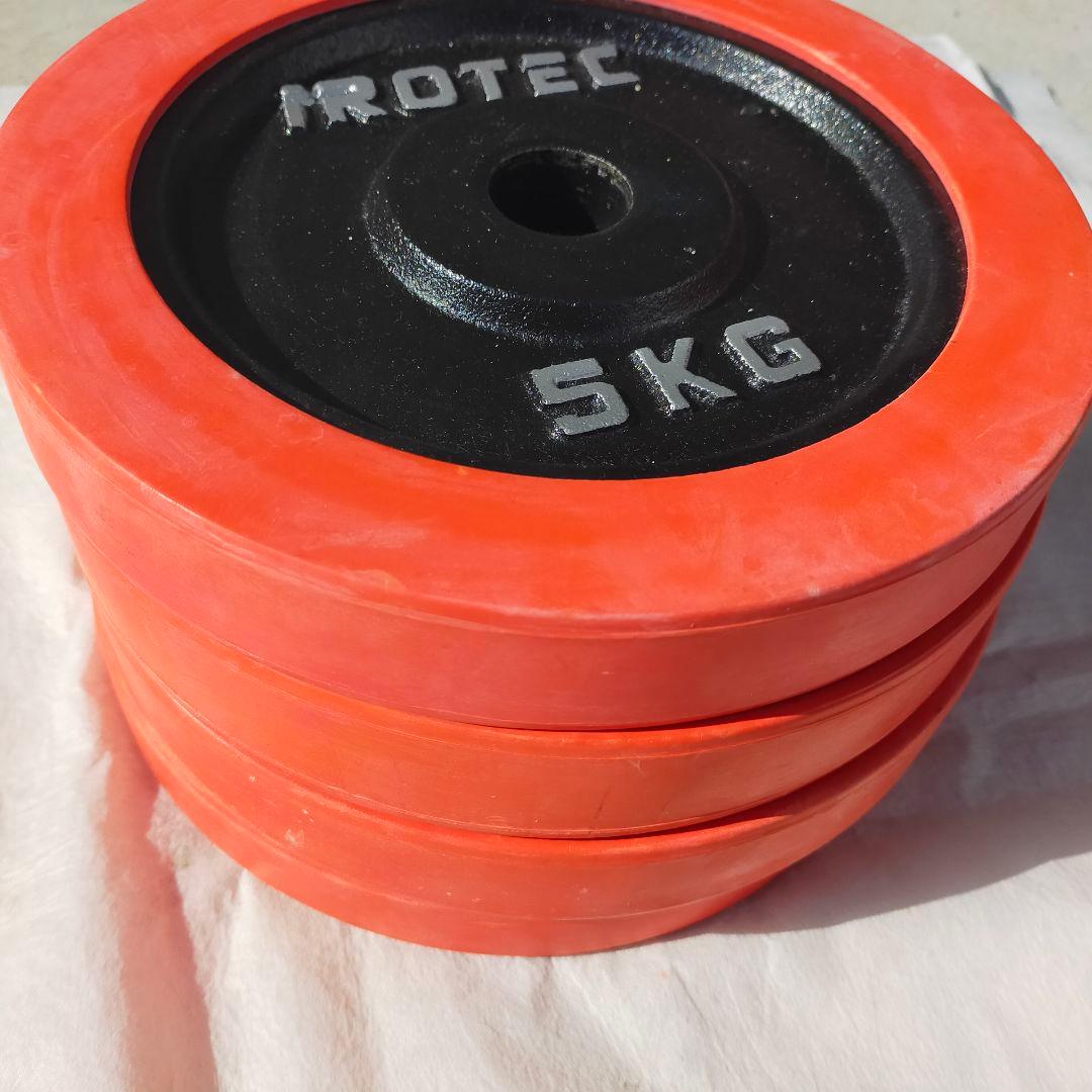 ⭐IROTEC 20kgダンベルプレート 5kg×4 計20kg①