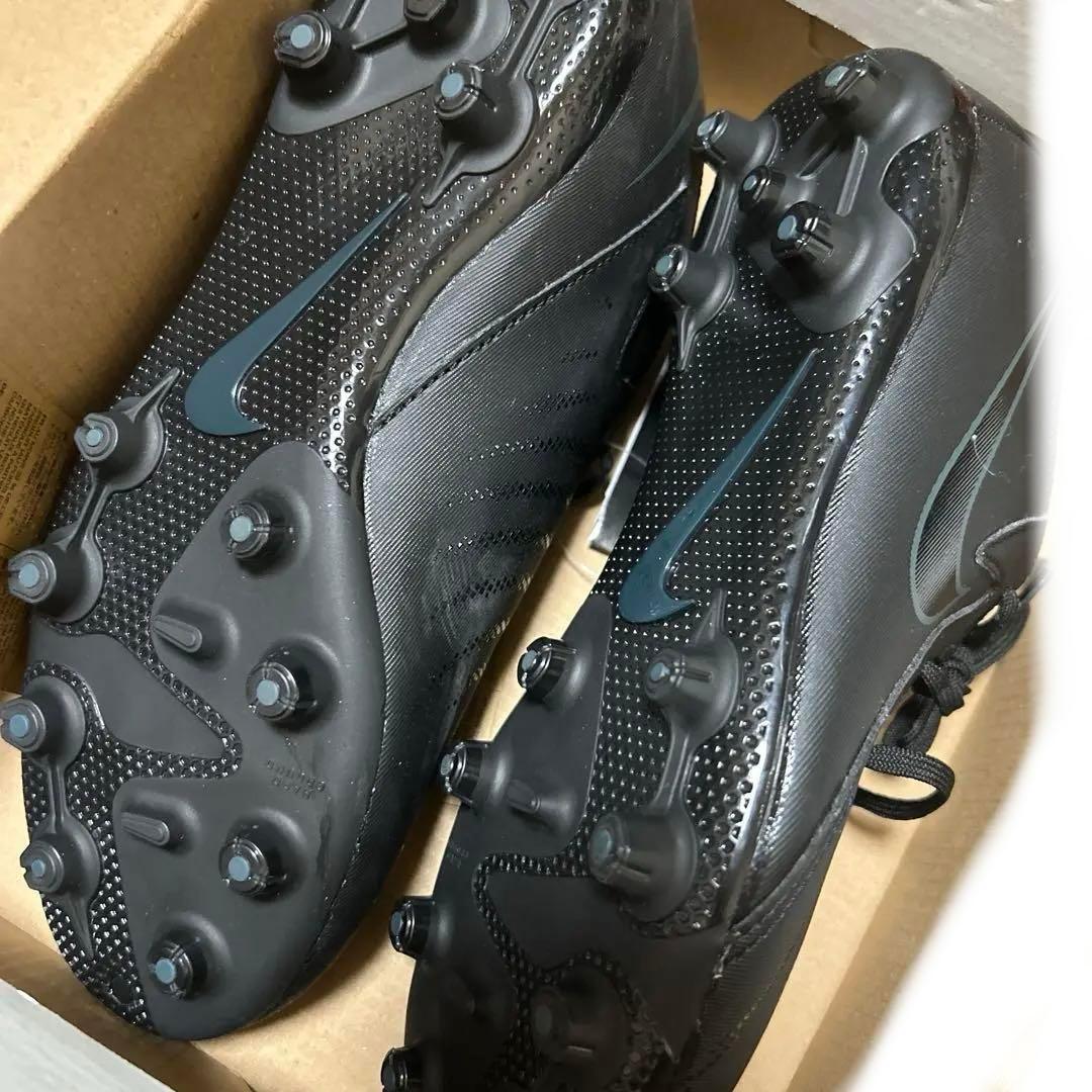 新品jrナイキファントムGX2アカデミーHGサッカースパイク23 黒ブラック幅広