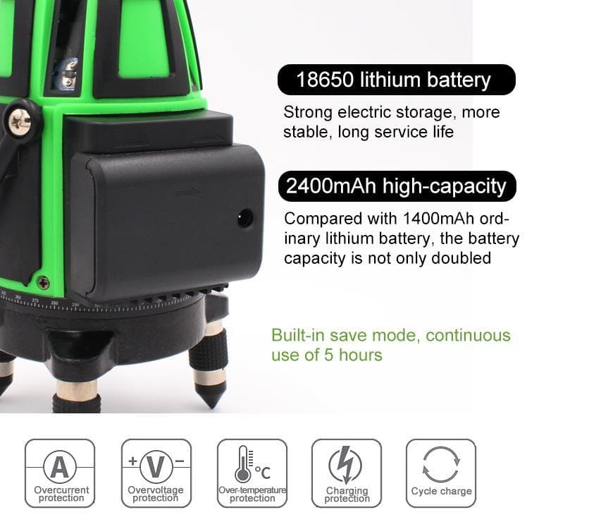 5ライン6点　グリーンレーザー墨出し器墨出器水準器墨出し機水平器測定器/高精度