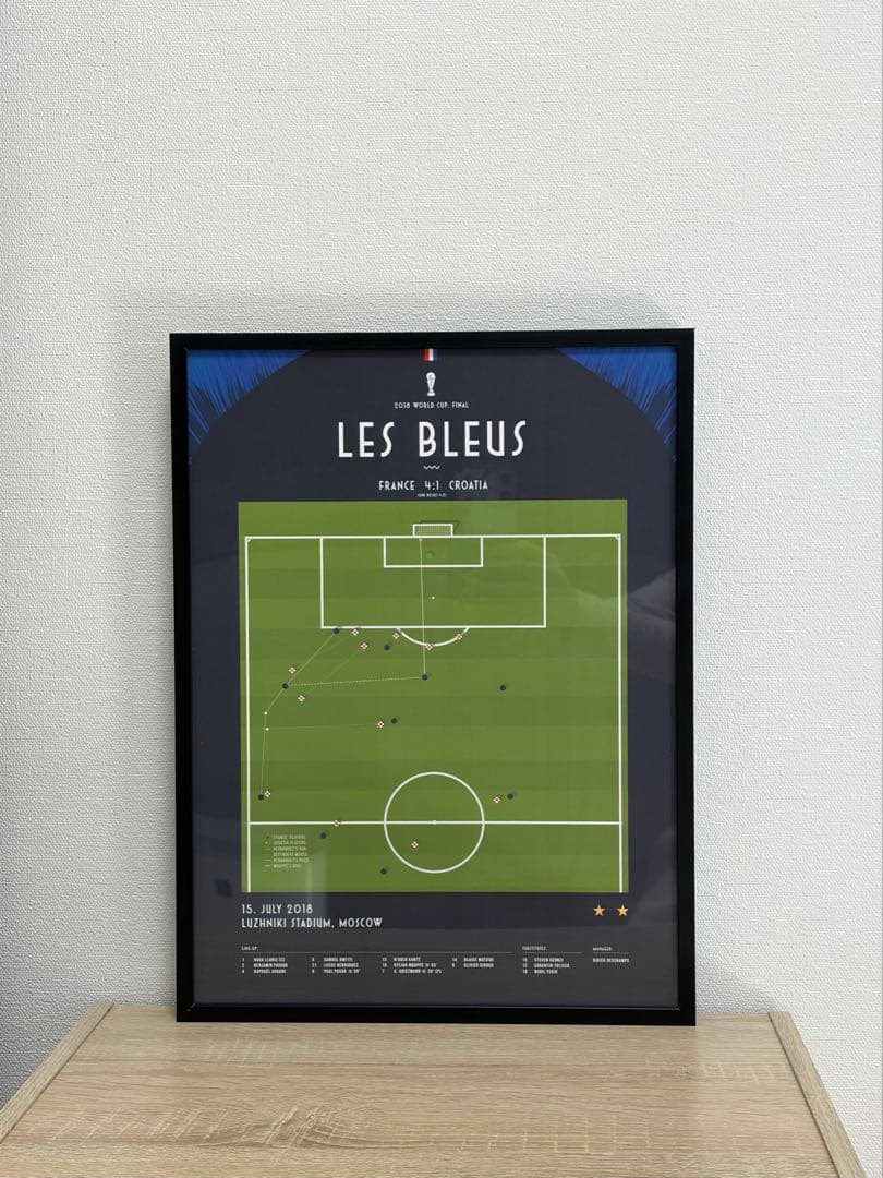 フランス代表 2018W杯優勝記念 アートポスター（LES BLEUS）