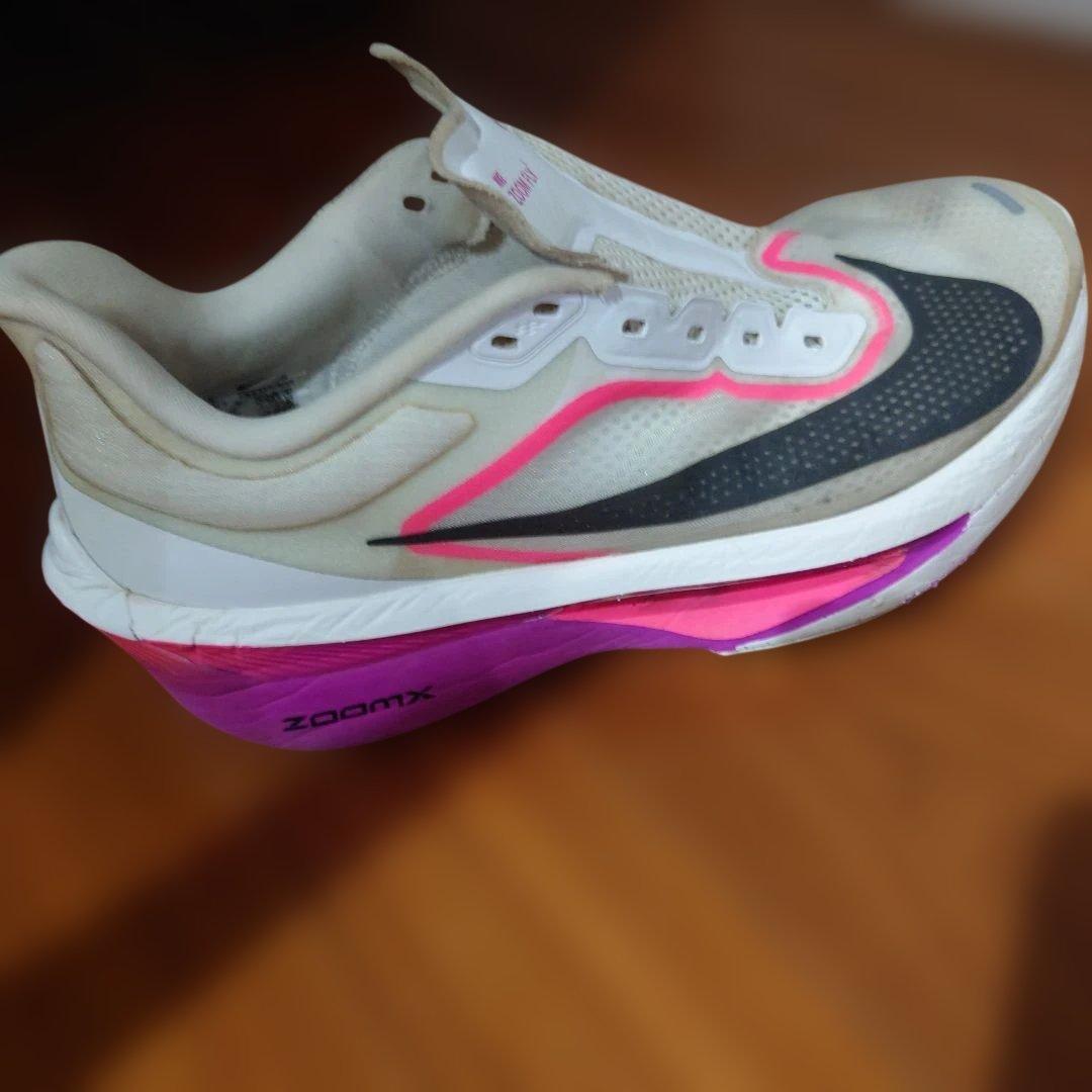 Nike Zoom Fly スパイクシューズ ホワイト/ピンク/ブラック27cm