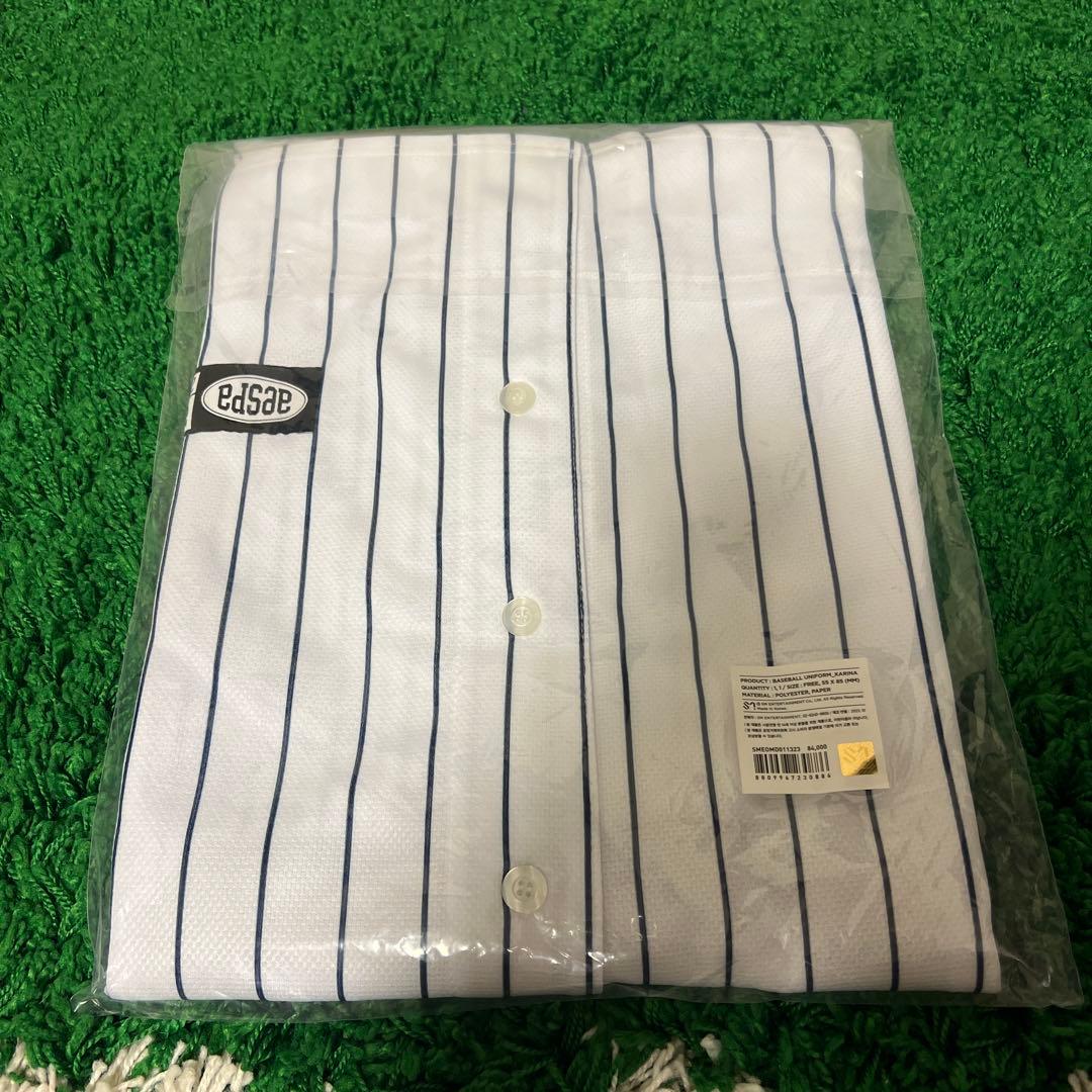aespa baseball ユニフォーム　カリナ　トレカ付き