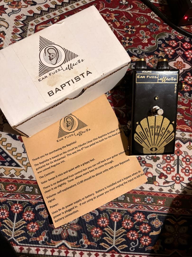 ギター EAR FUZZ Effects BAPTISTA Black