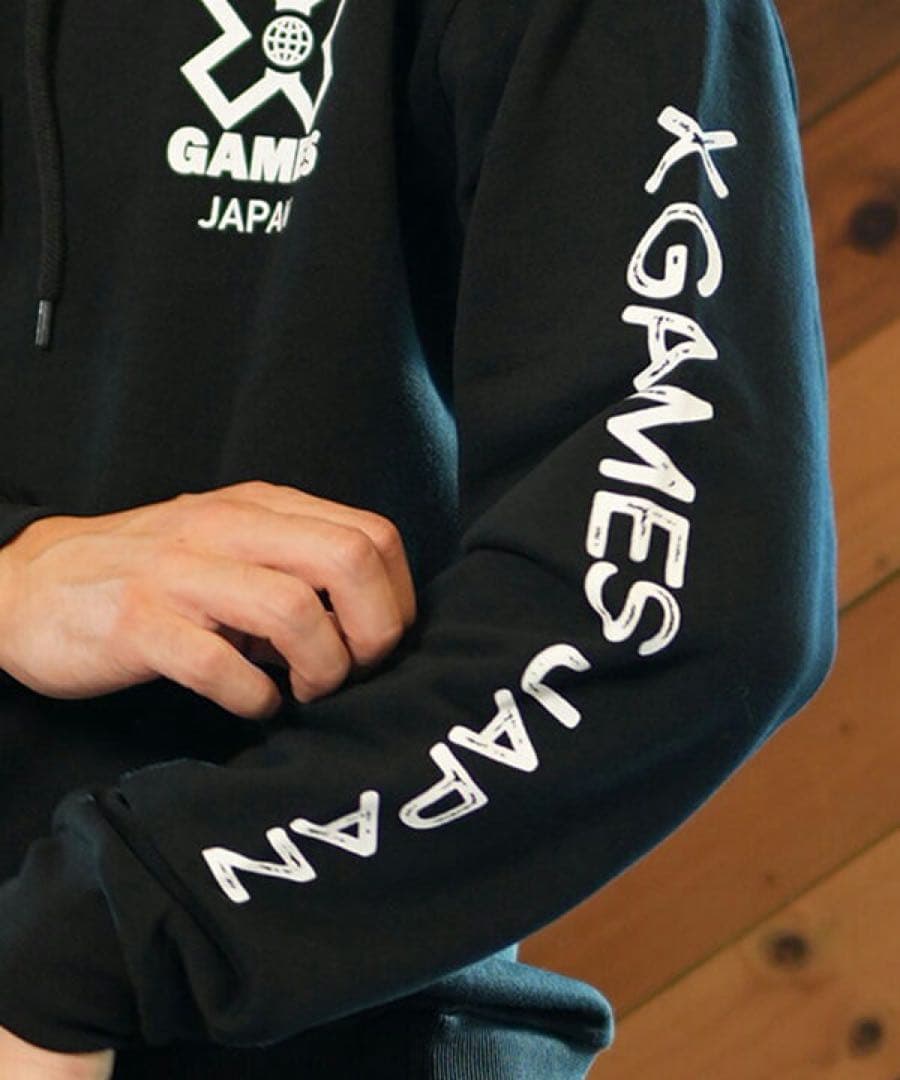 ★新品未使用★ムラサキスポーツ限定×X-GAMES コラボパーカー M 黒★