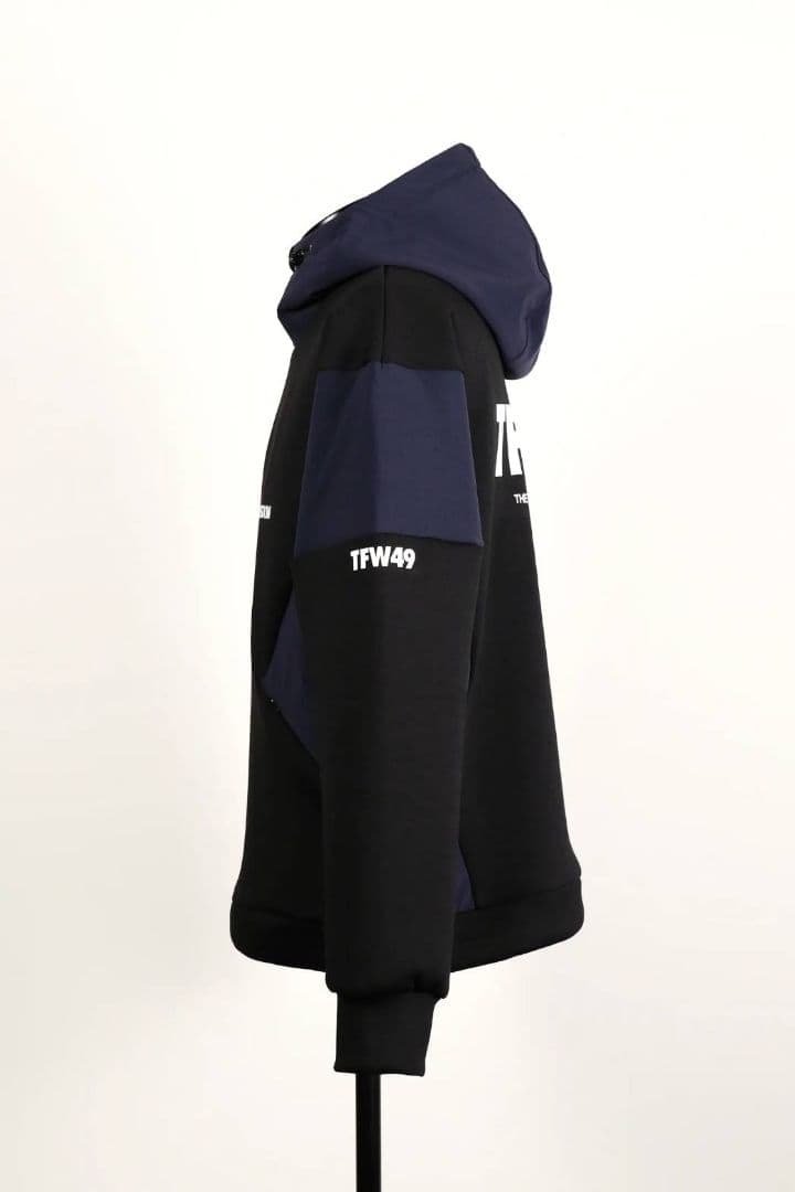 メンズウェア TFW49 CARDBOARD MATERIAL HALF ZIP HOODIE