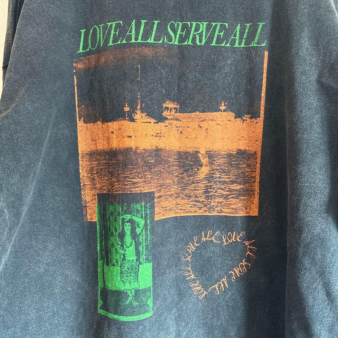 藤井風 LOVE ALL SERVE ALL ダメージロンT XLサイズ