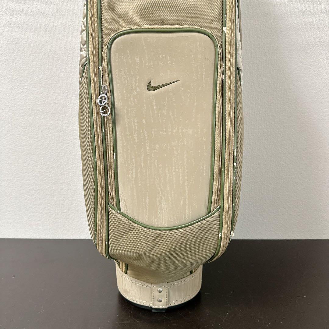 NIKE GOLF 希少キルティング キャディバッグ 5分割 ベージュ×カーキ