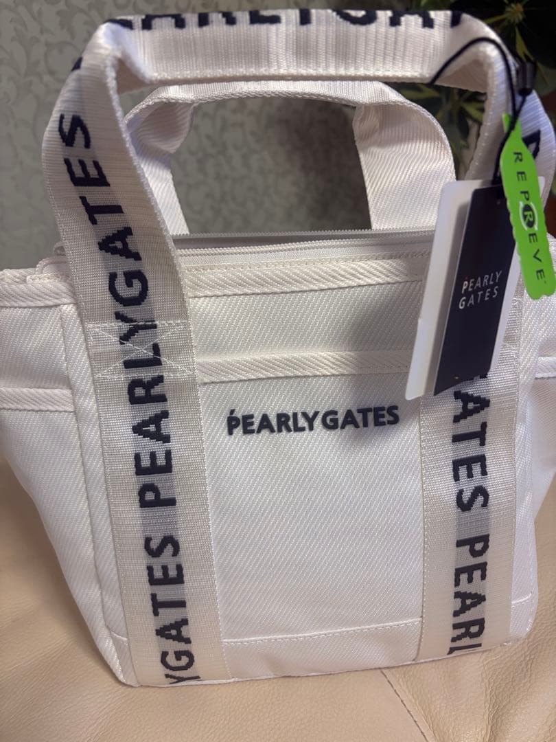 PEARLY GATES ホワイト ゴルフバック トートバッグ タグ付き