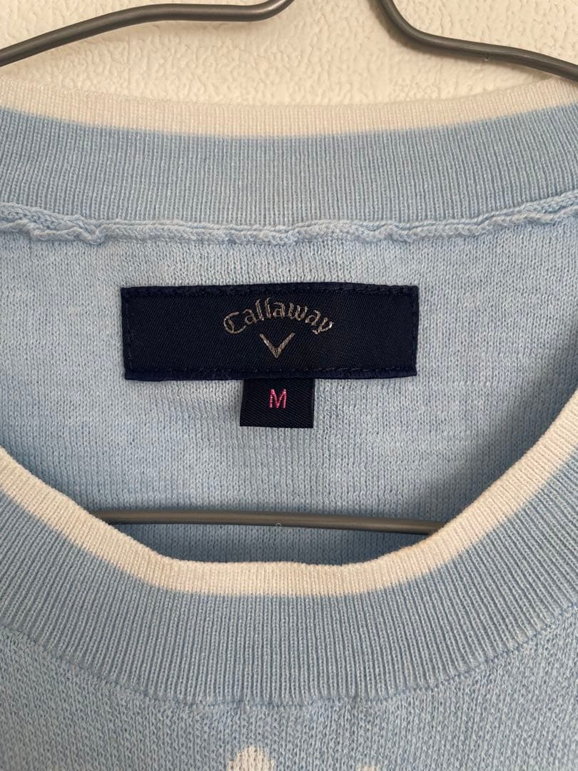 Callaway M ゴルフウェア ライトブルー　ノースリーブセーター　ベスト