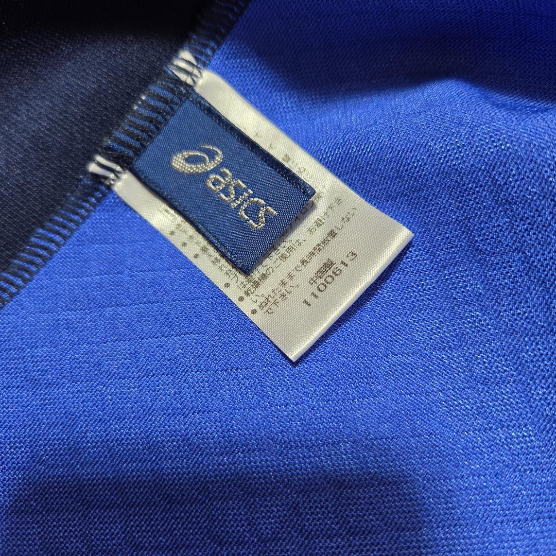 アシックスASICS　ジャージ上下　XL　L　A77　ランニング　ネイビー紺色