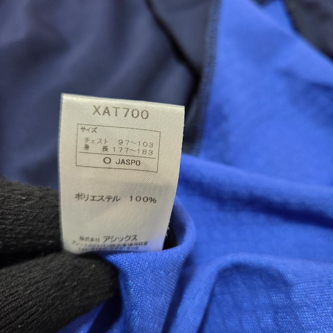 アシックスASICS　ジャージ上下　XL　L　A77　ランニング　ネイビー紺色