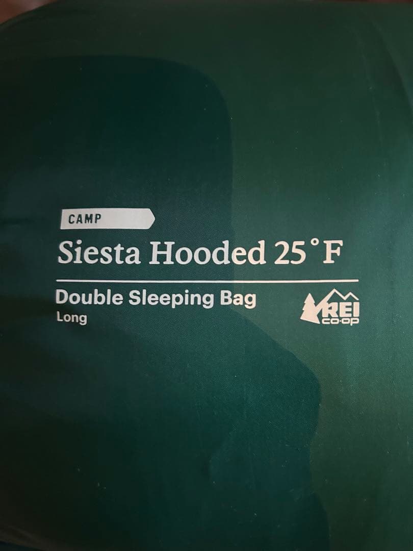 REI Siesta Hooded Double Sleeping Bag！