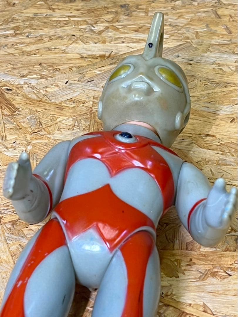 ★当時物 ブルマァクウルトラマンエース　面取れ　ソフビ