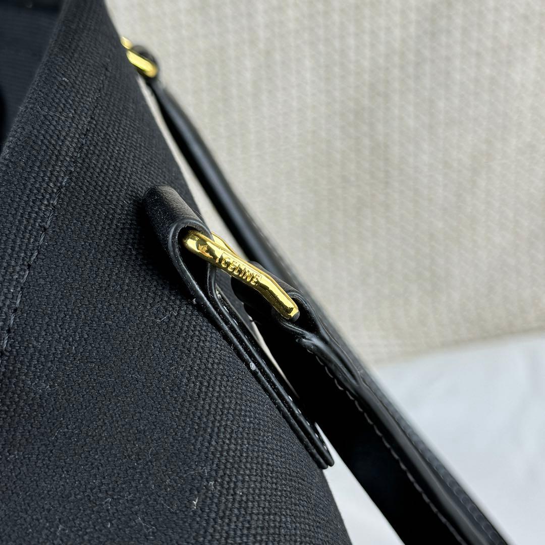 CELINE セリーヌ ホリゾンタルカバ キャンバス トートバッグ