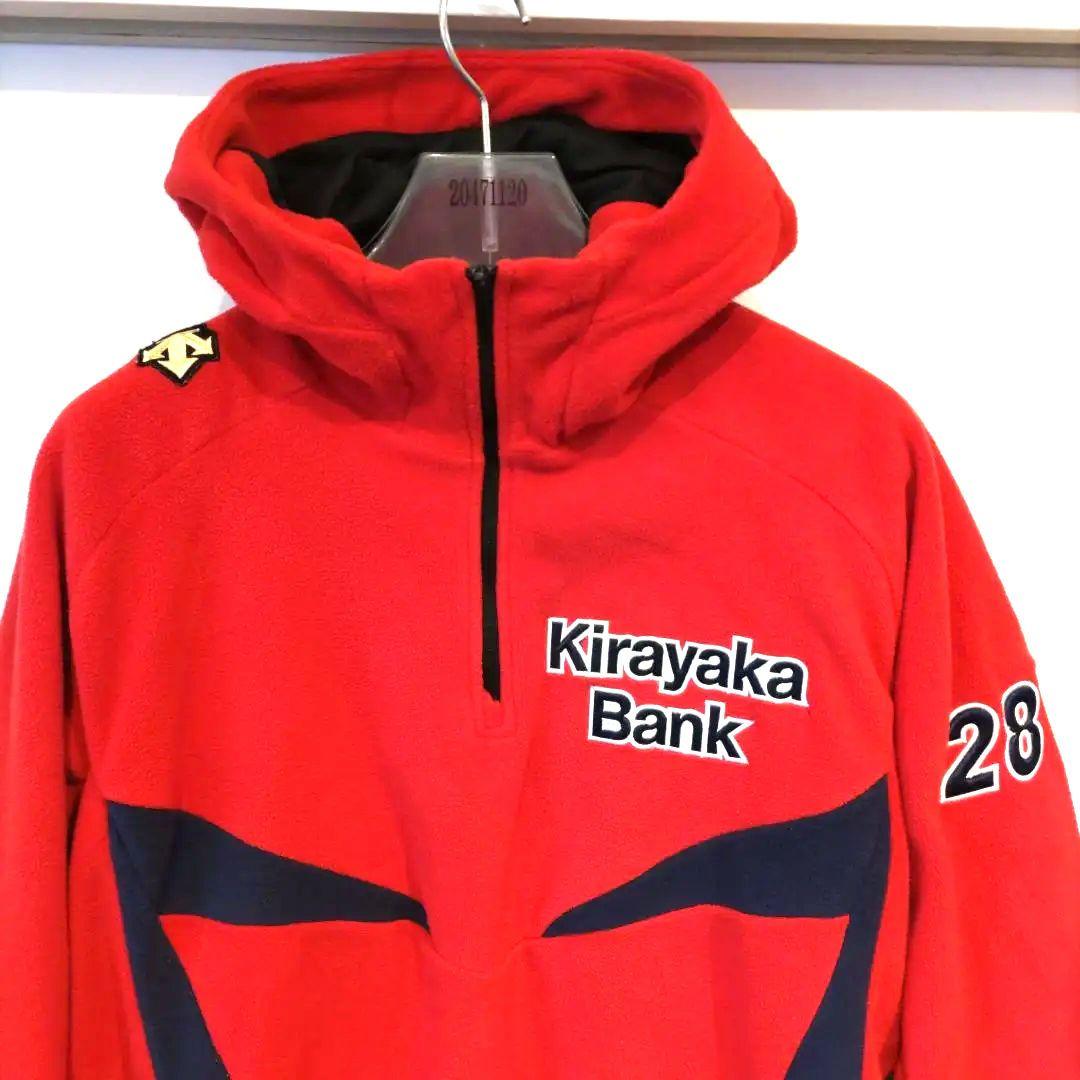 都市対抗野球大会出場　きらやか銀行　野球部　DESCENTE　フリースパーカー