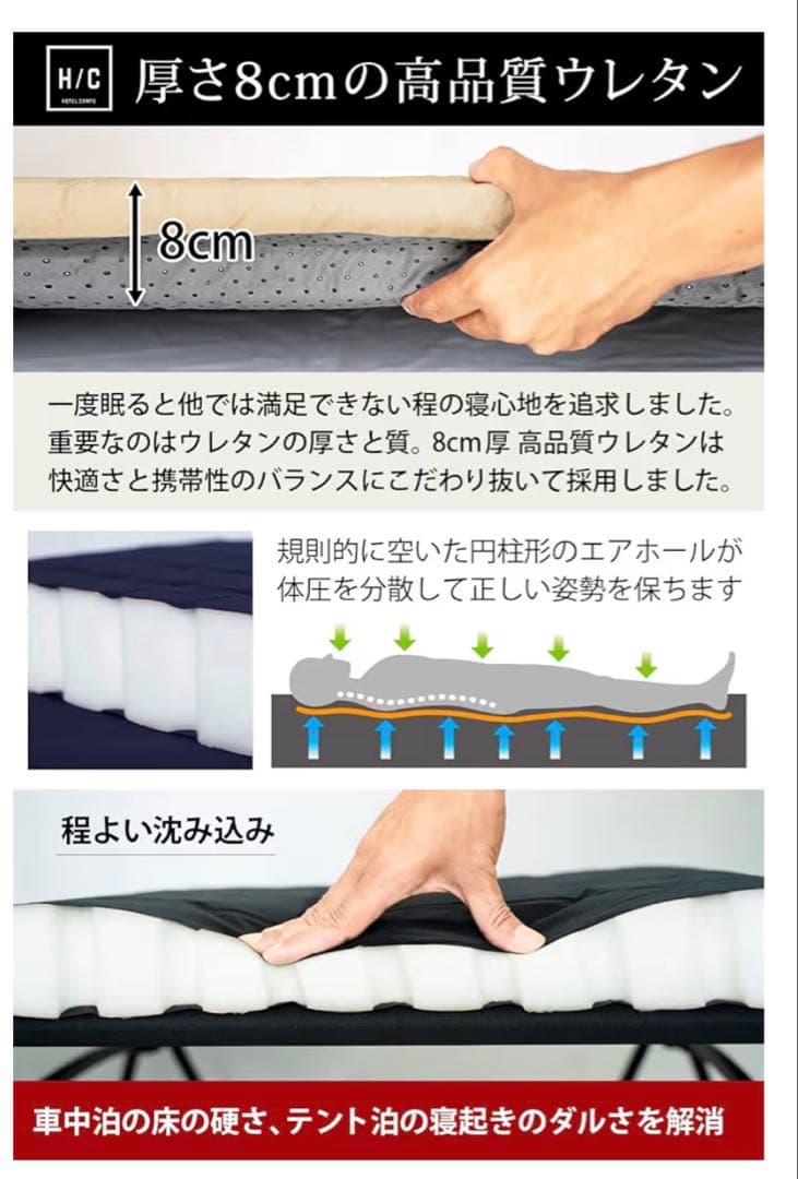 ホテルキャンプス　インフレーターマット　2個セット