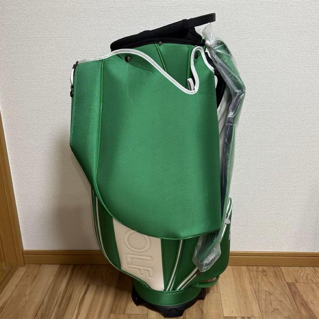 再値下げ✨新品未使用タグ付き《23区GOLF》グリーンキャディバッグ 9.5型