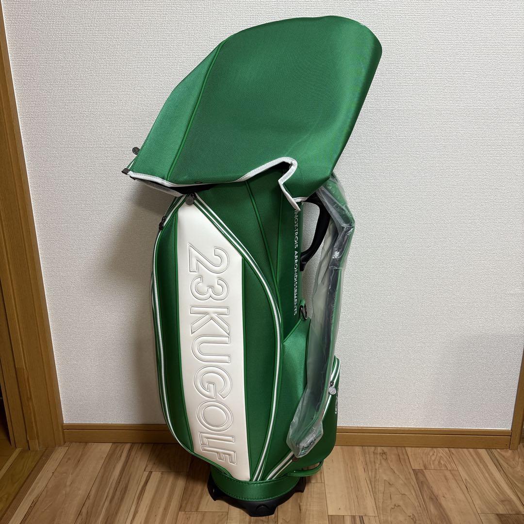 再値下げ✨新品未使用タグ付き《23区GOLF》グリーンキャディバッグ 9.5型