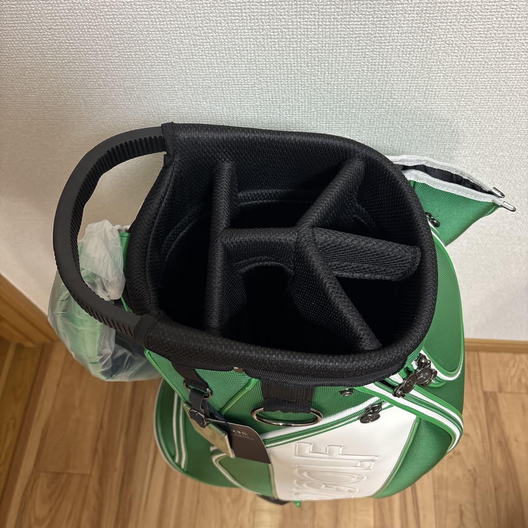 再値下げ✨新品未使用タグ付き《23区GOLF》グリーンキャディバッグ 9.5型