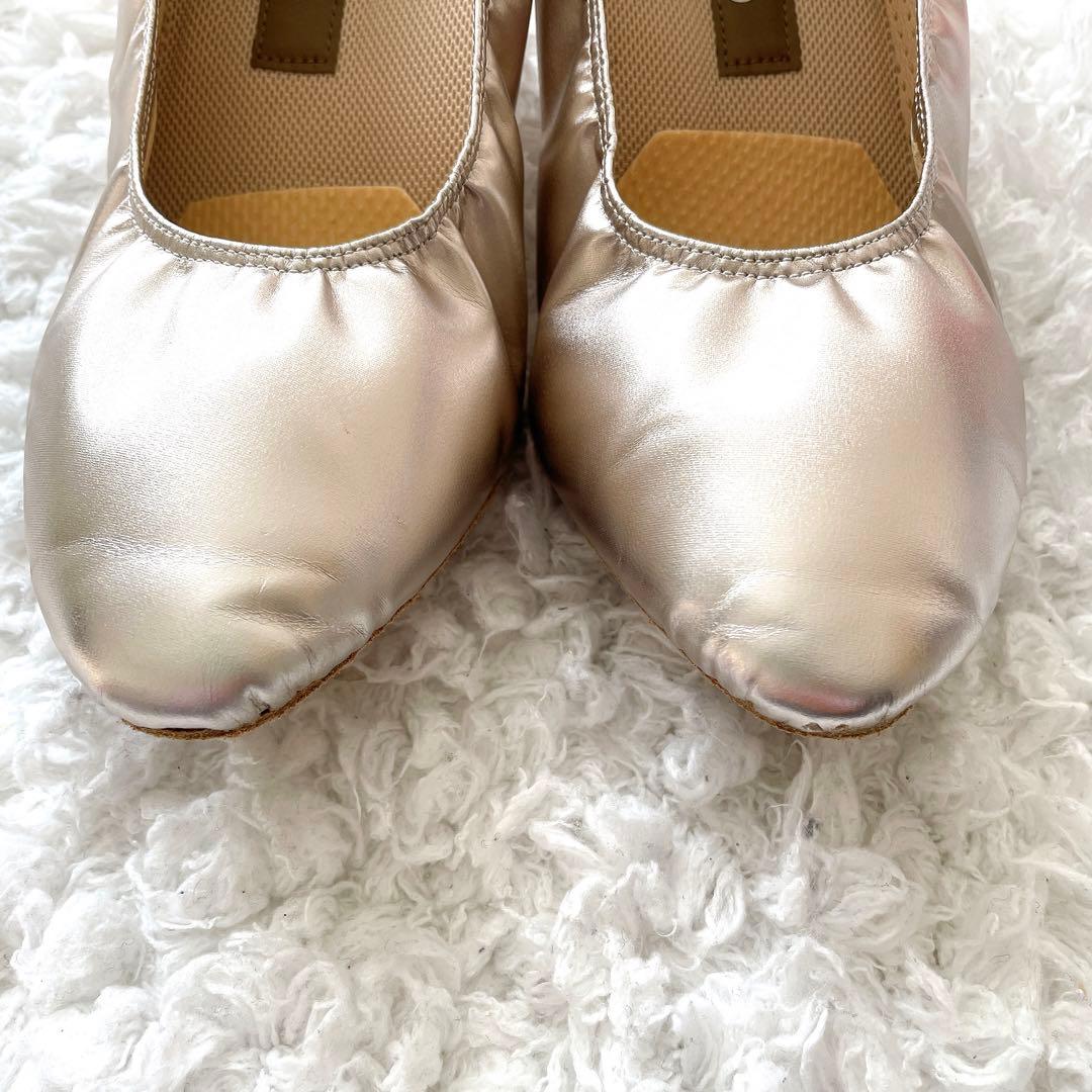 Chacottチャコット⭐️ダンスシューズ グレージュ 24.5cm 社交ダンス