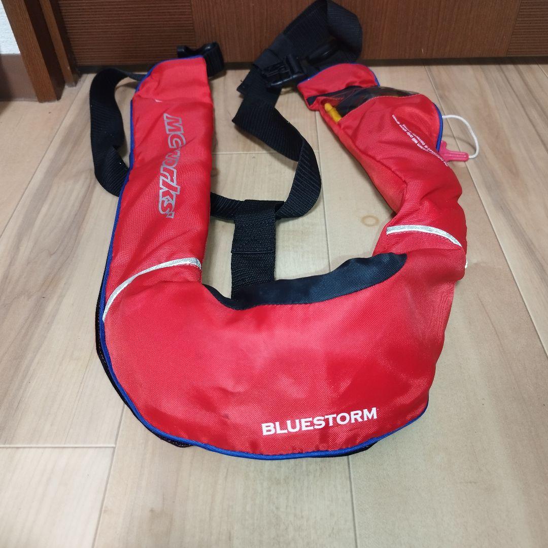 ブルーストーム MC works 首掛け式ライフジャケット　赤色