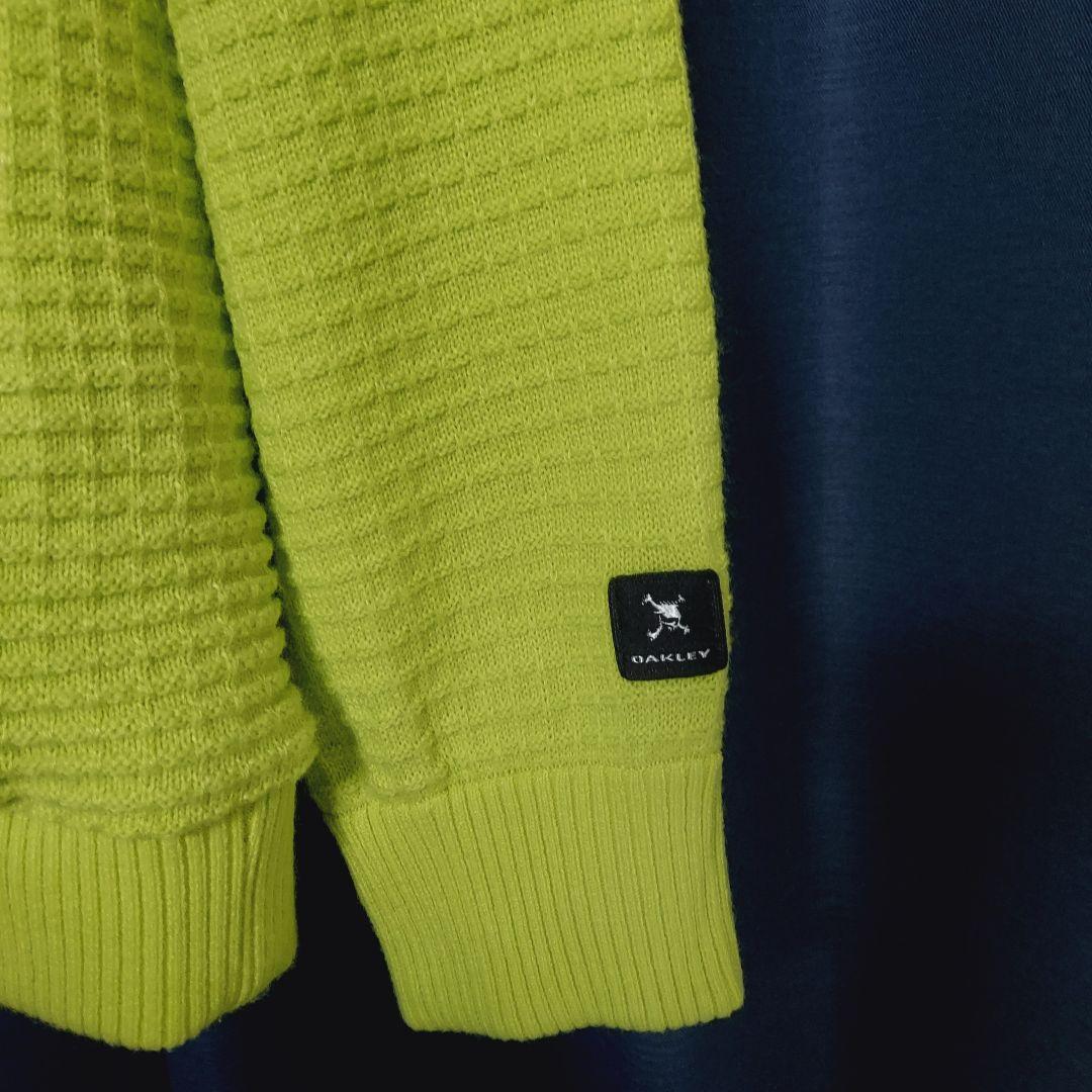 OAKLEY　切り替えニットジャケット　ゴルフジャケット