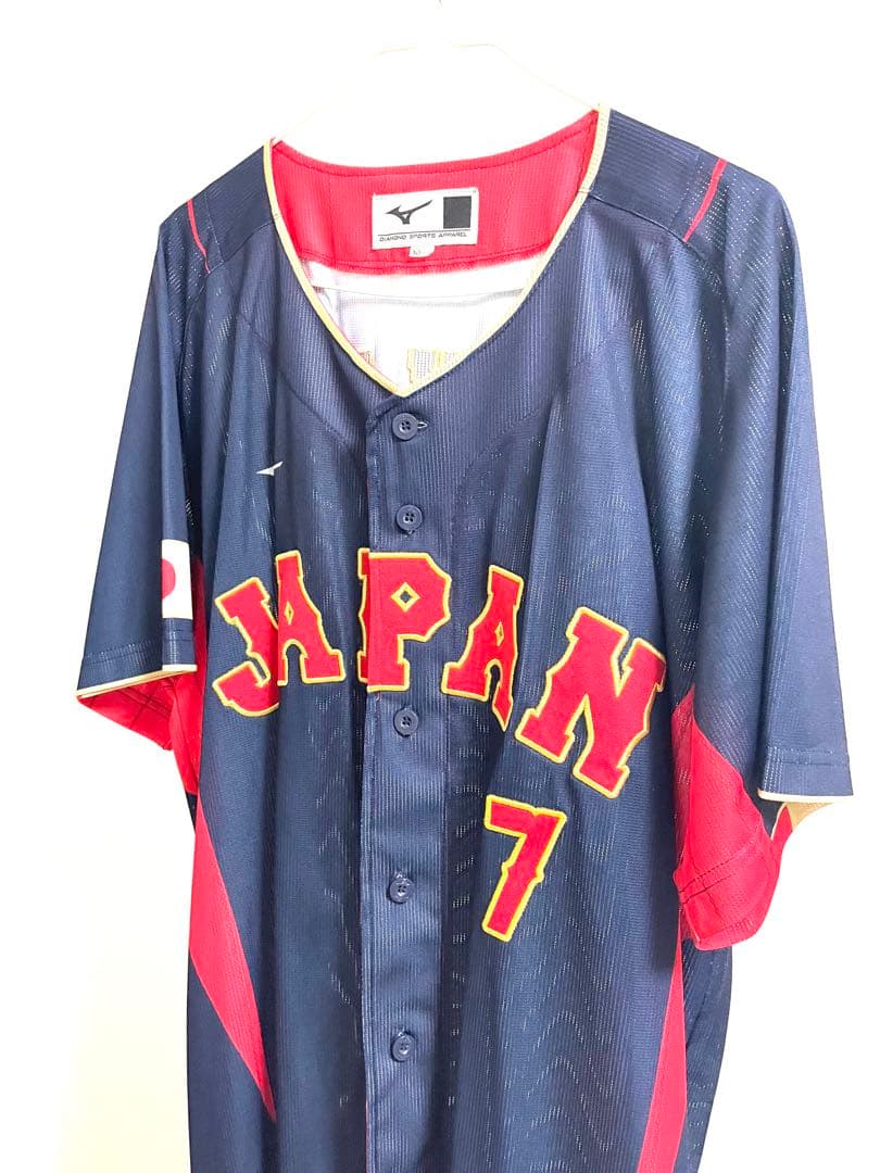 WBC 中野拓夢　アウェイユニフォーム　XOサイズ