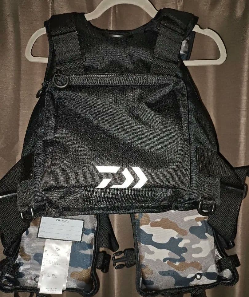Daiwa DF-6206 フィッシングベスト ブラック