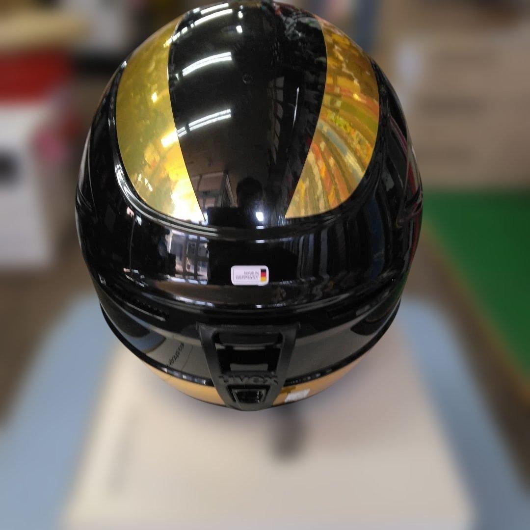 ヘルメット：UVEX race+chrome、56-57cm、未使用・新品