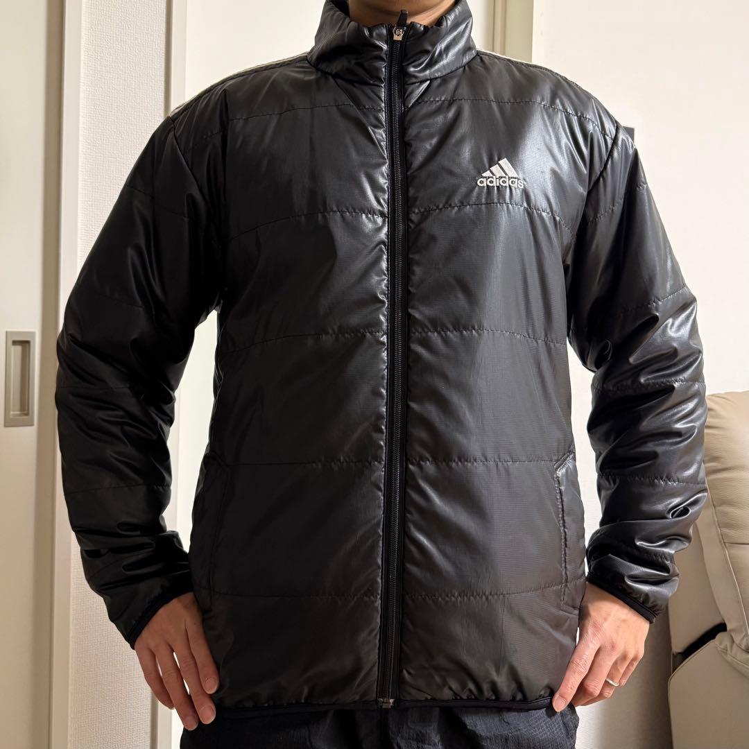 超美品 adidas アディダス ゴルフウェア 中綿ジップジャケット メンズL