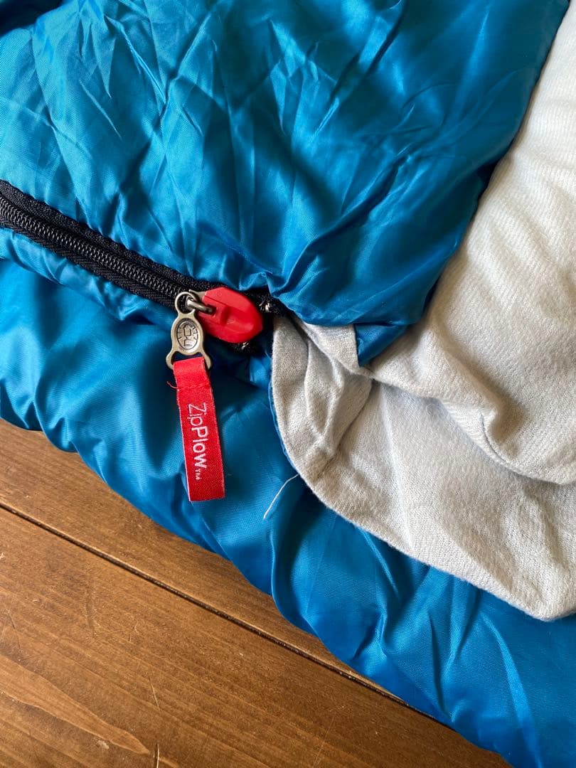 Coleman 寝袋 青 Ziplowジッパー