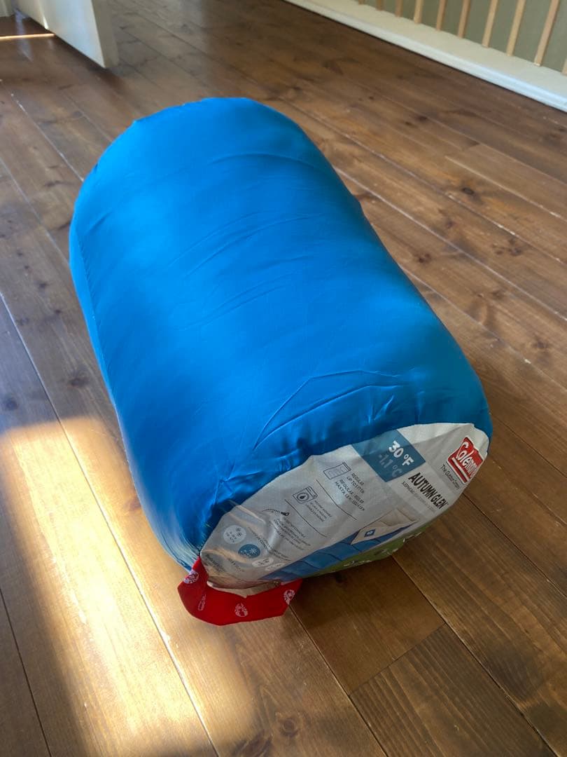 Coleman 寝袋 青 Ziplowジッパー