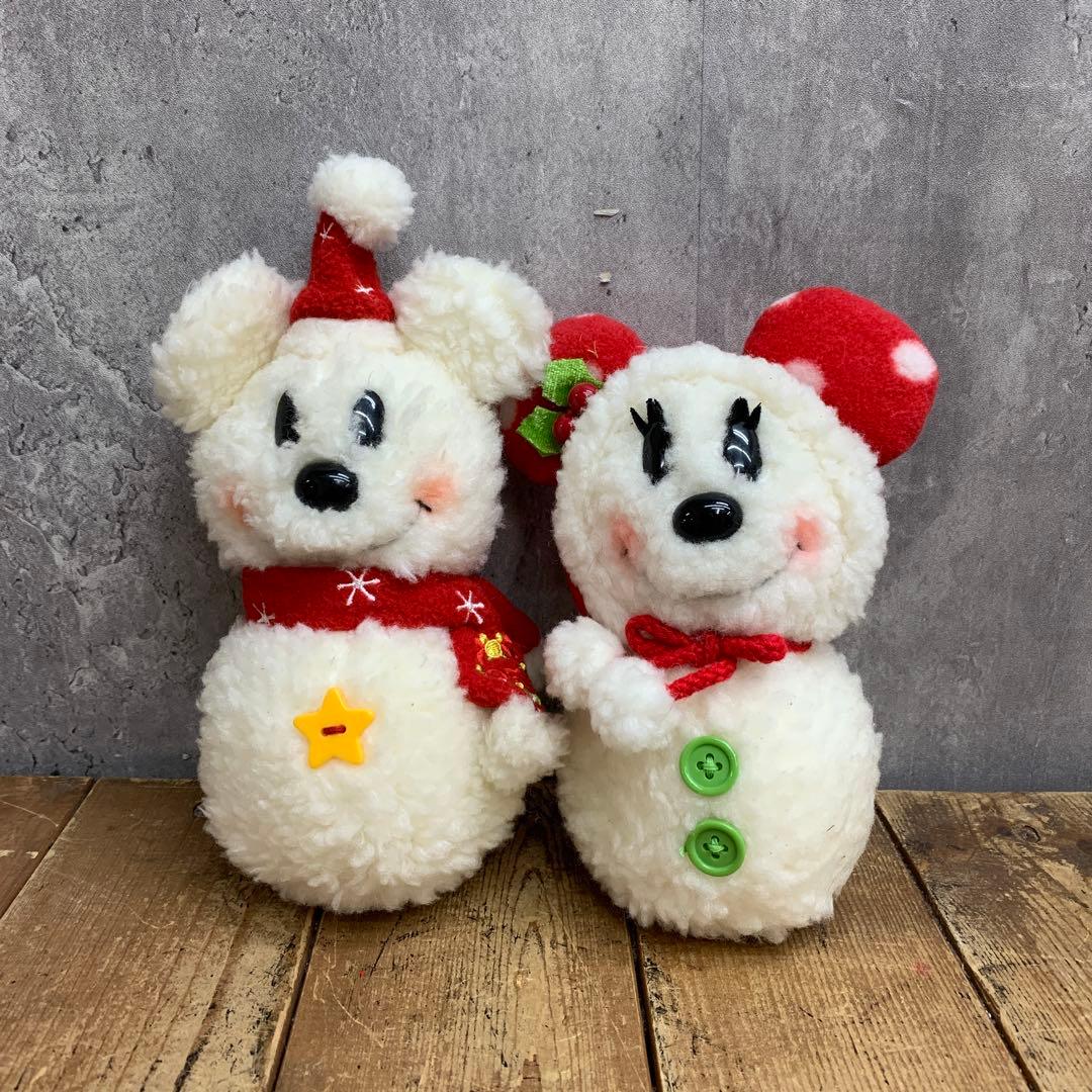 3F 【美品】東京ディズニーリゾート スノースノー ぬいぐるみ セット ミッキー