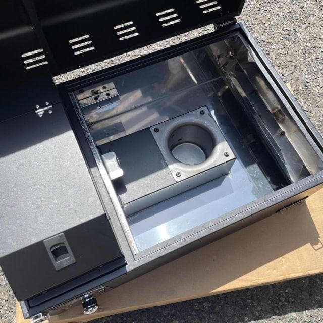 ポータブル ペレットグリル スモーカーグリル 黒 BBQ AS300 小型 調理
